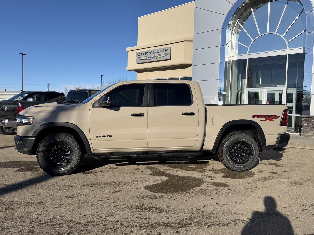 2025 Ram 1500 Rebel X Crew Cab 4x4 | Leather | Pano SunRoof | Level 2 Equip Pkg | Box Liner | Heated Seats | Nav Redwater AB