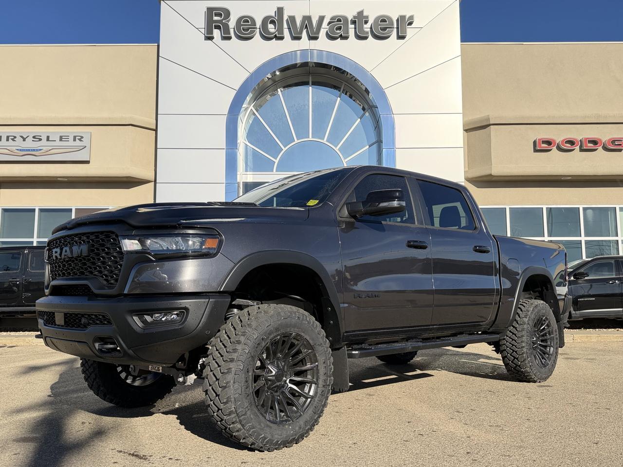 2025 Ram 1500 Rebel X Crew Cab 4x4 | Rig Ready Ram | Low KMs | 3L Hurricane | NAV | Heated Vented Seats Redwater AB
