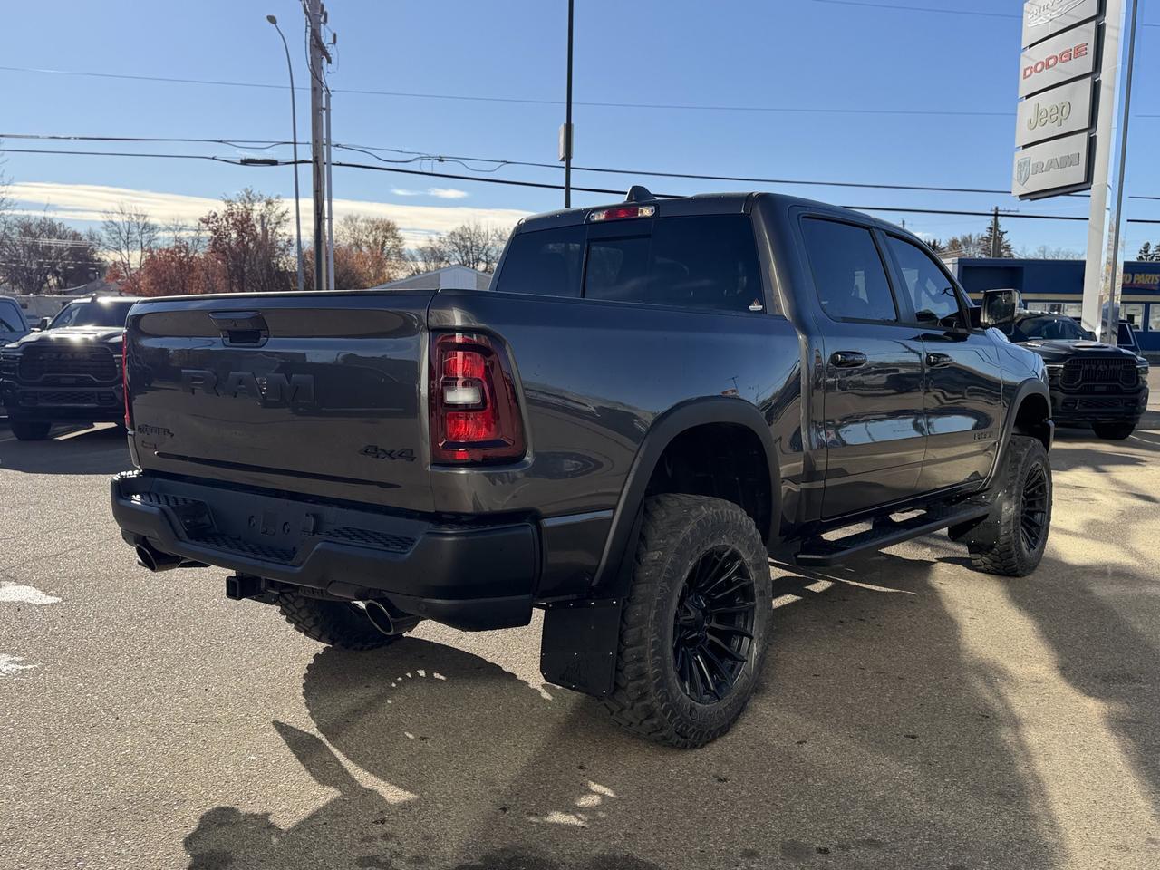 2025 Ram 1500 Rebel X Crew Cab 4x4 | Rig Ready Ram | Low KMs | 3L Hurricane | NAV | Heated Vented Seats Redwater AB