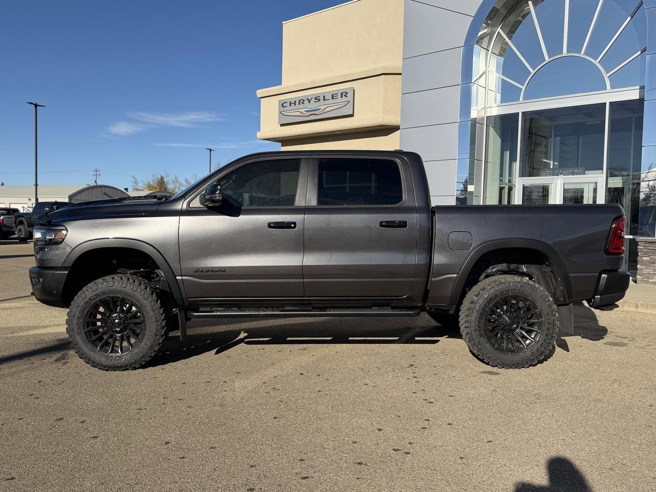 2025 Ram 1500 Rebel X Crew Cab 4x4 | Rig Ready Ram | Low KMs | 3L Hurricane | NAV | Heated Vented Seats Redwater AB