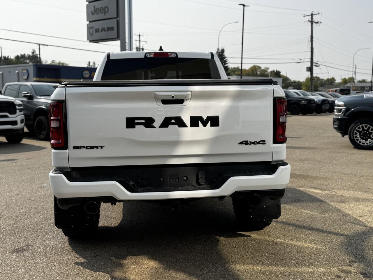 2025 Ram 1500 Sport Crew Cab 4x4 | 3L Hurricane | Rig Ready RAM Upgrades | Leather | Tonneau Cover Redwater AB