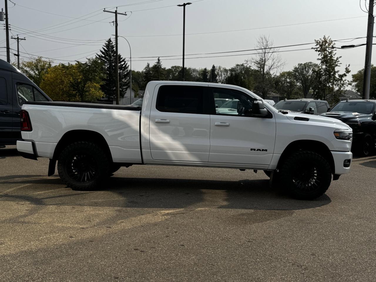2025 Ram 1500 Sport Crew Cab 4x4 | 3L Hurricane | Rig Ready RAM Upgrades | Leather | Tonneau Cover Redwater AB
