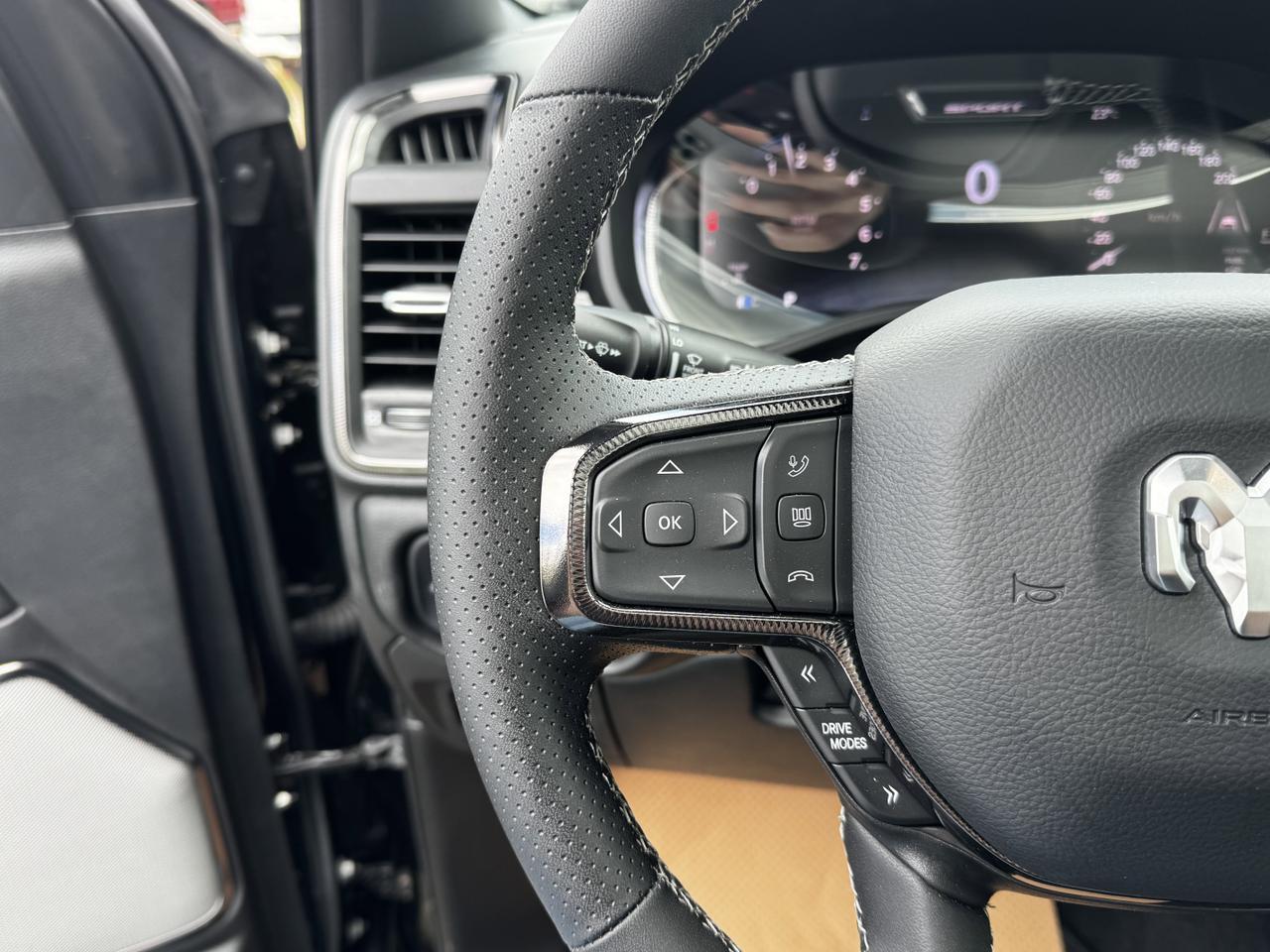 2025 Ram 1500 Sport Night Edition Crew Cab 4x4 | 3L Hurricane | Leather | Heated Vented Seats | NAV | Pano Sunroof Redwater AB