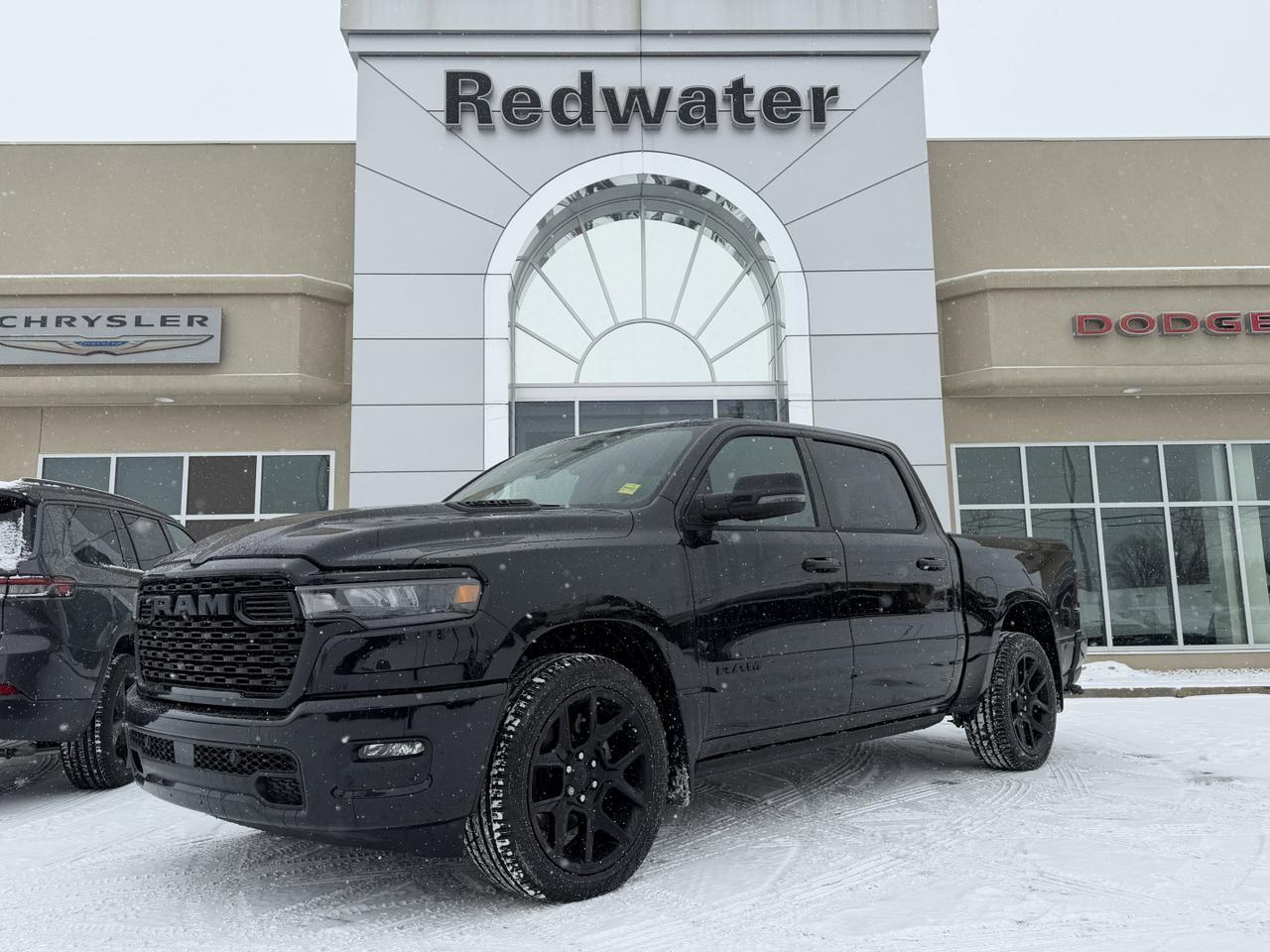 2025 Ram 1500 Sport Night Edition Crew Cab 4x4 | 3L Hurricane | Leather | Heated Vented Seats | Pano Sunroof | NAV