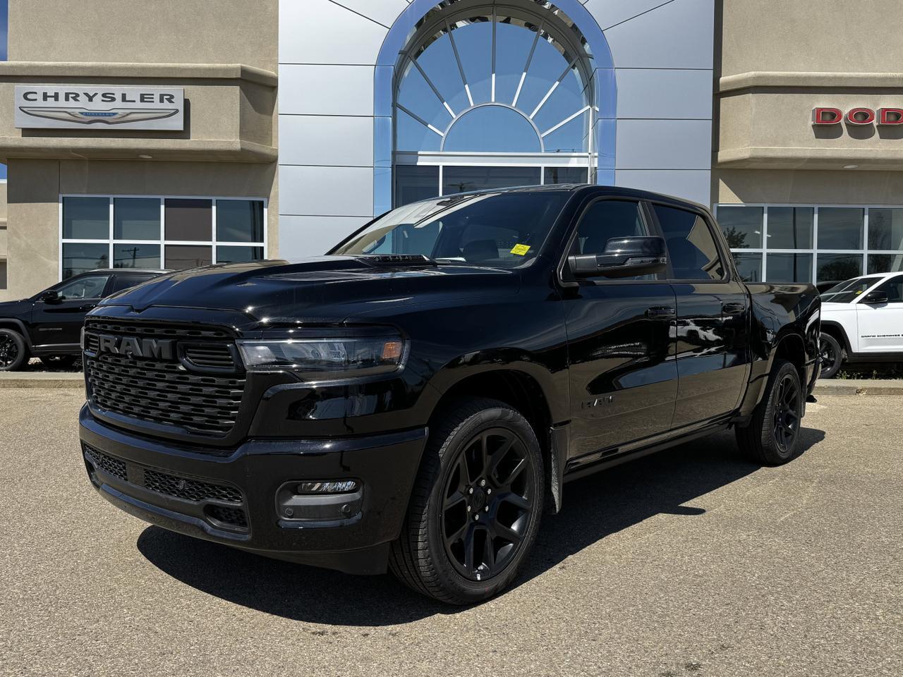 2025 Ram 1500 Sport Night Edition Crew Cab 4x4 | 3L Hurricane | Leather | Heated Vented Seats | Pano Sunroof | NAV Redwater AB