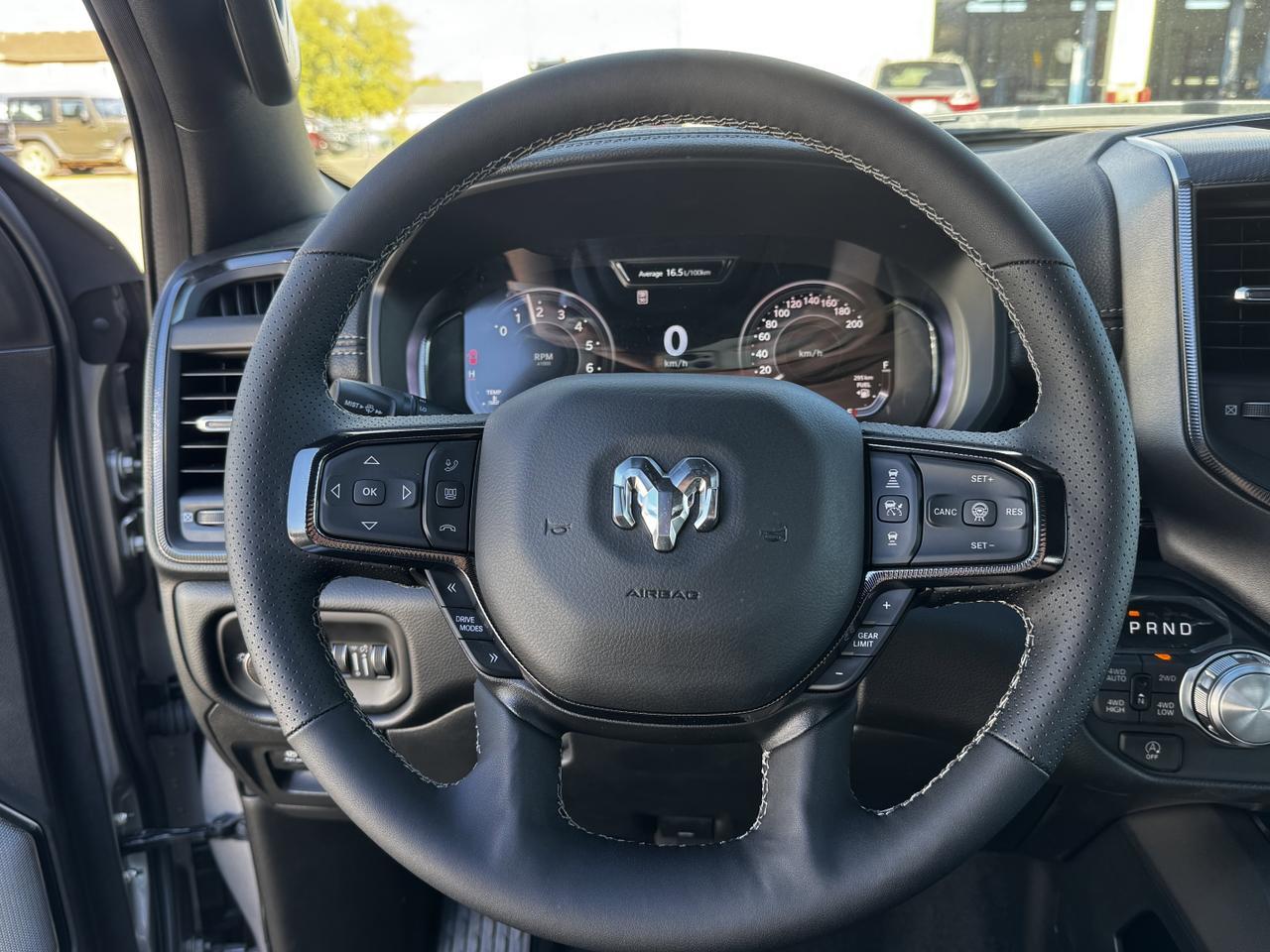 2025 Ram 1500 Sport Night Edition Crew Cab 4x4 | 3L Hurricane | Leather | Heated Vented Seats | Pano Sunroof Redwater AB