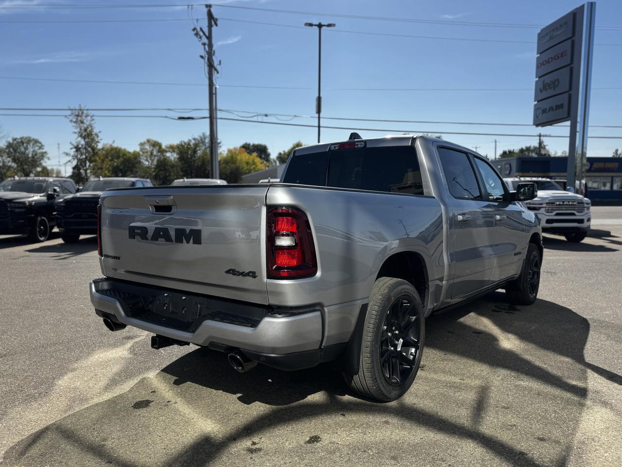 2025 Ram 1500 Sport Night Edition Crew Cab 4x4 | 3L Hurricane | Leather | Heated Vented Seats | Pano Sunroof Redwater AB