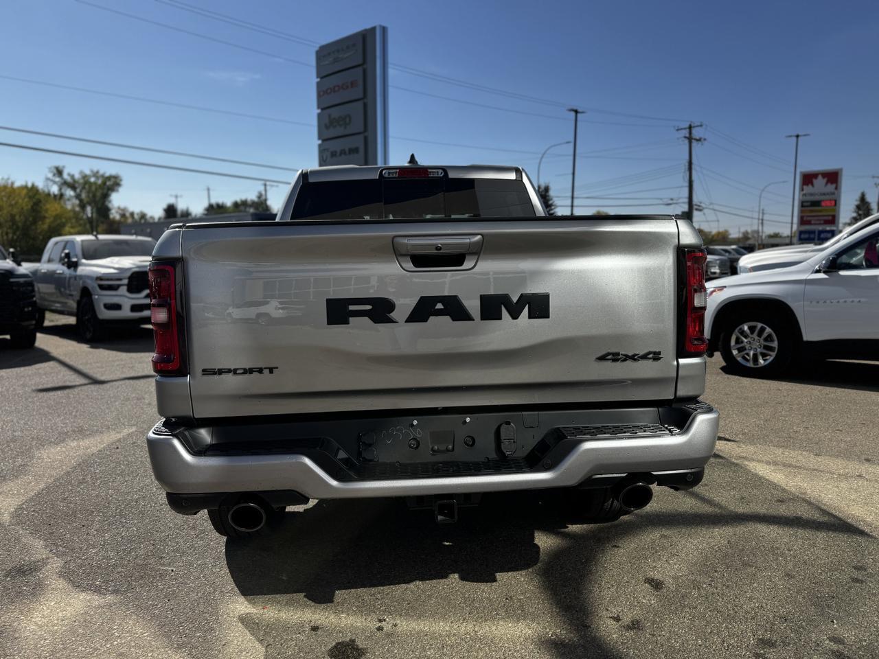 2025 Ram 1500 Sport Night Edition Crew Cab 4x4 | 3L Hurricane | Leather | Heated Vented Seats | Pano Sunroof Redwater AB