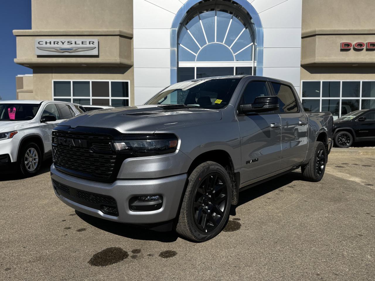 2025 Ram 1500 Sport Night Edition Crew Cab 4x4 | 3L Hurricane | Leather | Heated Vented Seats | Pano Sunroof Redwater AB