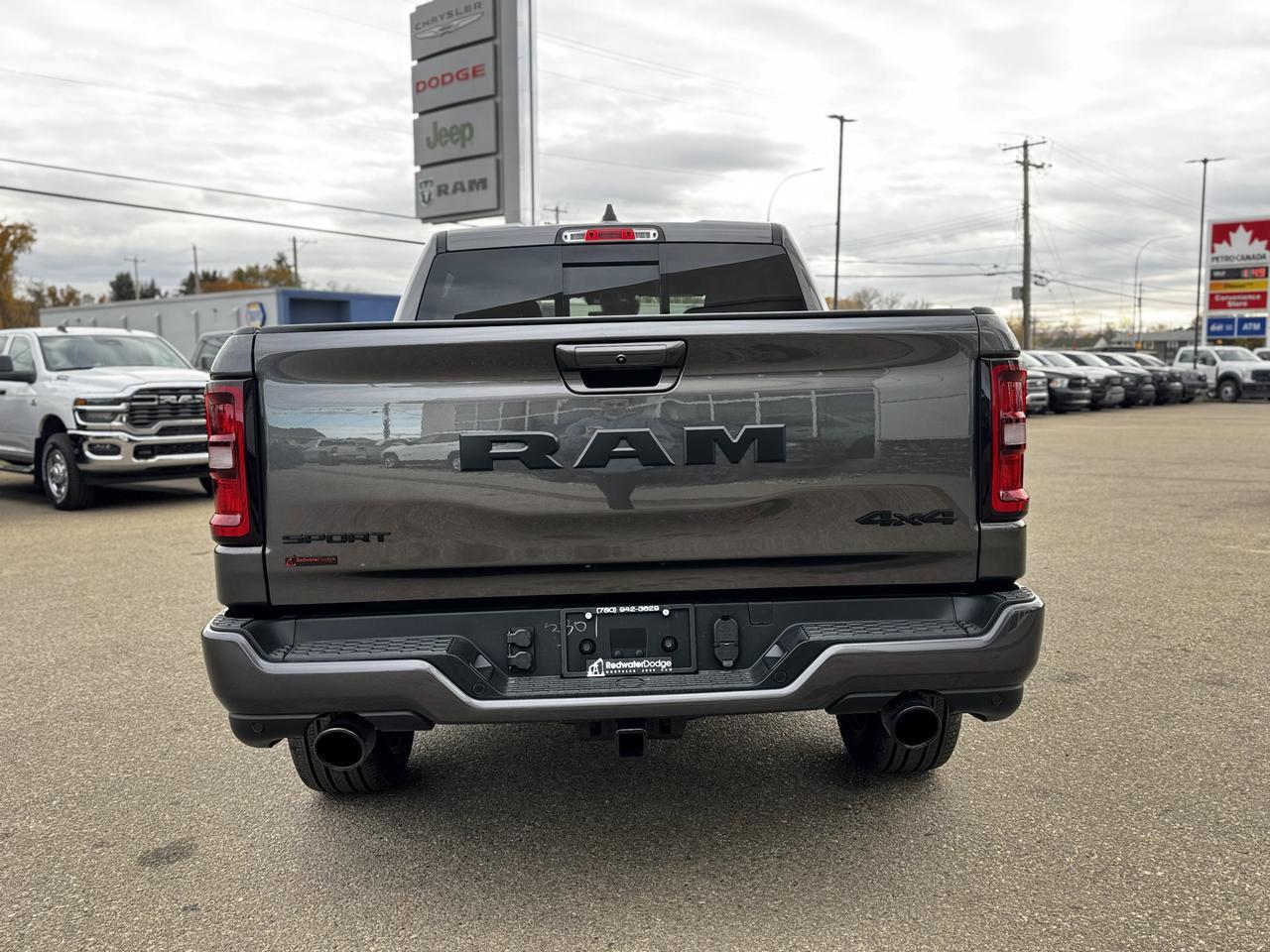 2025 Ram 1500 Sport Night Edition Crew Cab 4x4 | 3L Hurricane | Leather | NAV | Heated Vented Seats Redwater AB