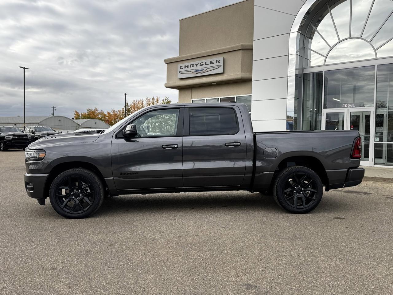 2025 Ram 1500 Sport Night Edition Crew Cab 4x4 | 3L Hurricane | Leather | NAV | Heated Vented Seats Redwater AB