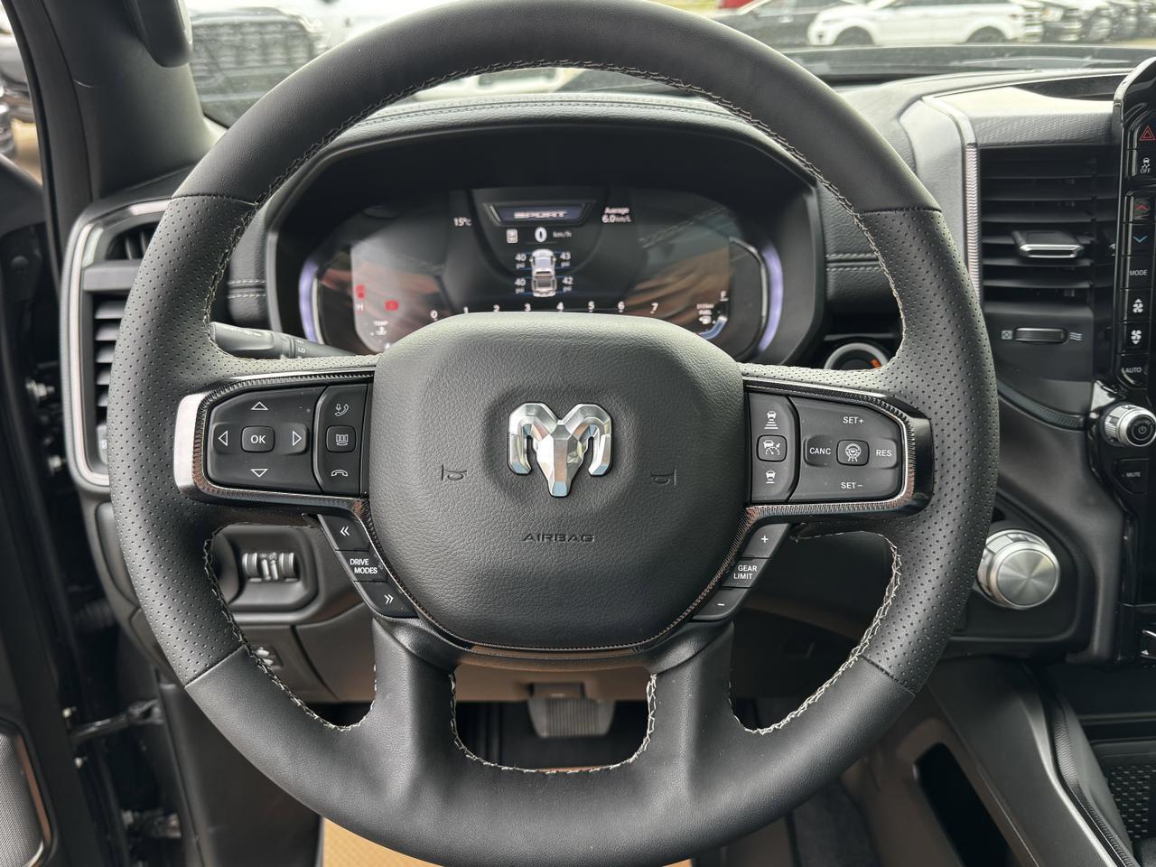 2025 Ram 1500 Sport Night Edition Crew Cab 4x4 | 3L Hurricane | Leather | NAV | Heated Vented Seats Redwater AB