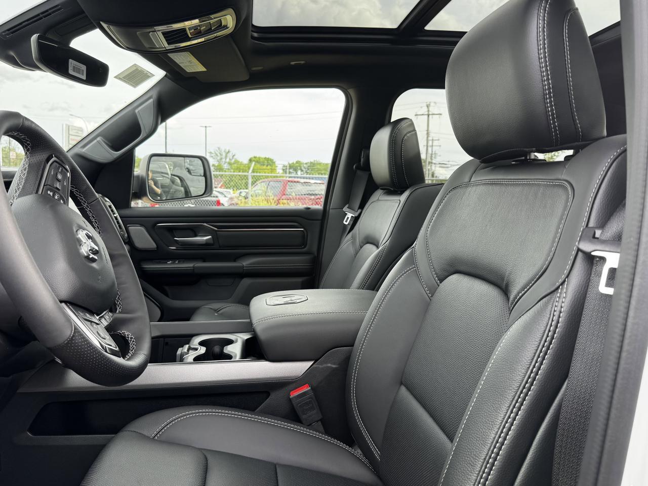 2025 Ram 1500 Sport Night Edition Crew Cab 4x4 | 3L Hurricane | Pano Sunroof | Leather | Heated Vented Seats | NAV Redwater AB