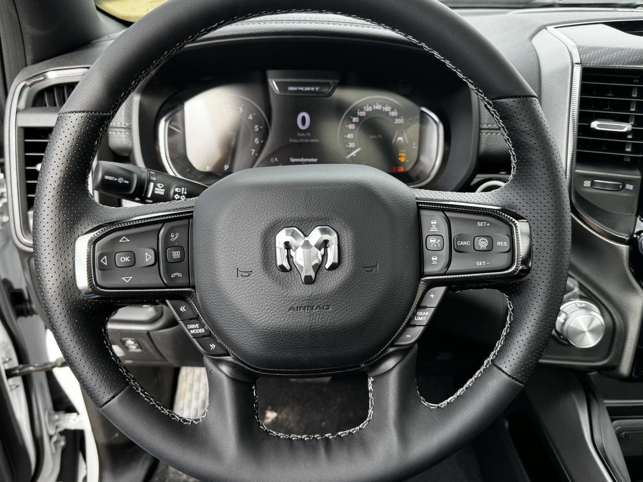 2025 Ram 1500 Sport Night Edition Crew Cab 4x4 | 3L Hurricane | Pano Sunroof | Leather | Heated Vented Seats | NAV Redwater AB