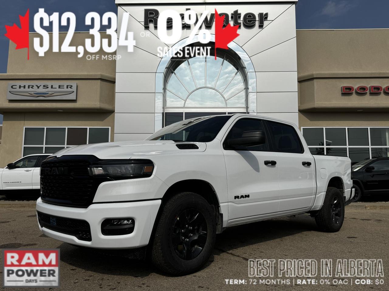 2025 Ram 1500 Tradesman Night Edition Crew Cab 4x4 | 3L Hurricane | Cloth Bench