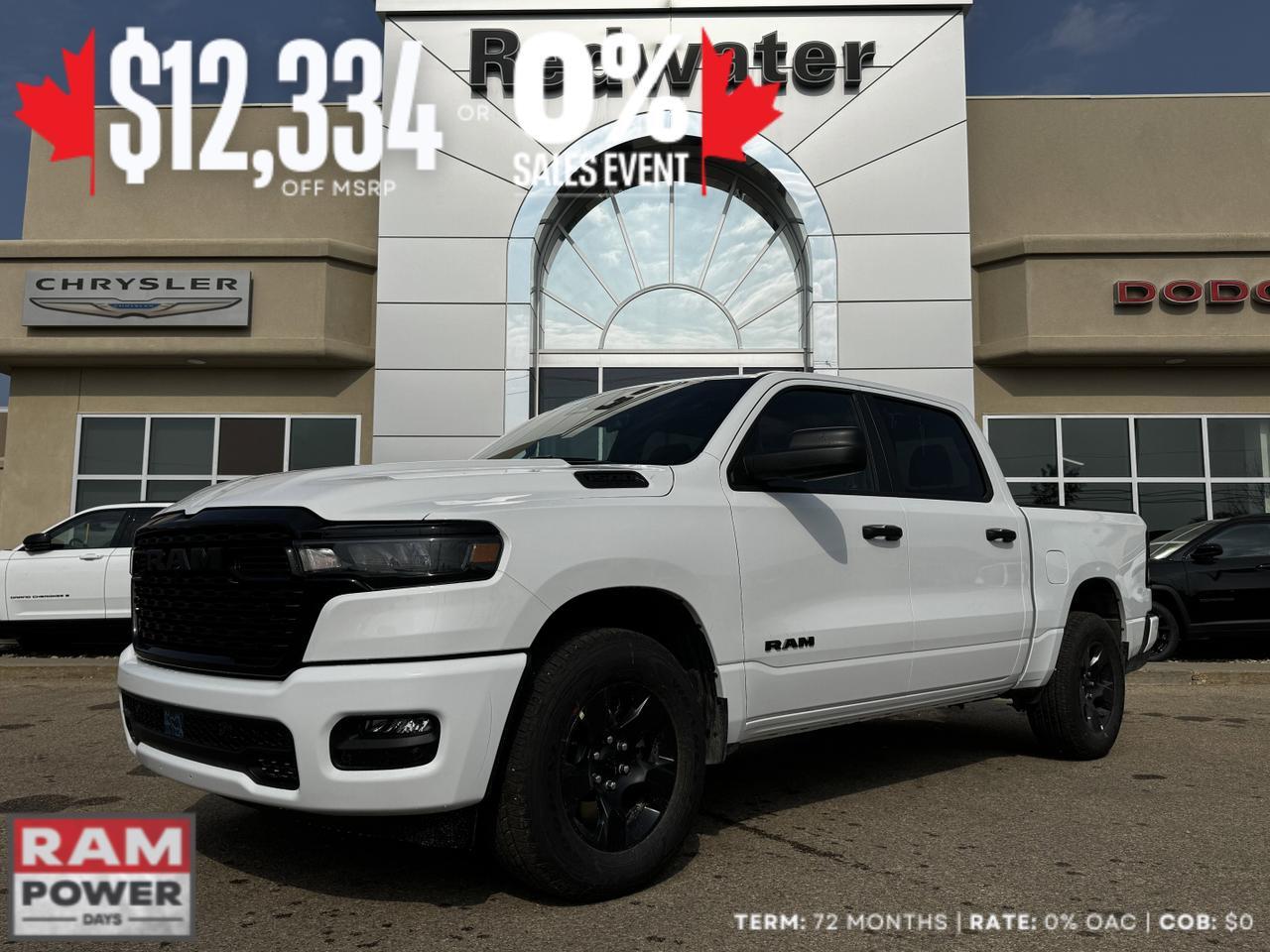 2025 Ram 1500 Tradesman Night Edition Crew Cab 4x4 | 3L Hurricane | Cloth Bench