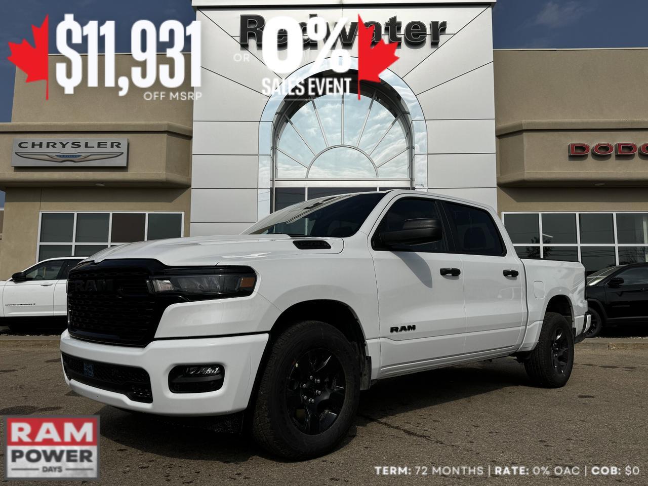 2025 Ram 1500 Tradesman Night Edition Crew Cab 4x4 | 3L Hurricane | Cloth Bench