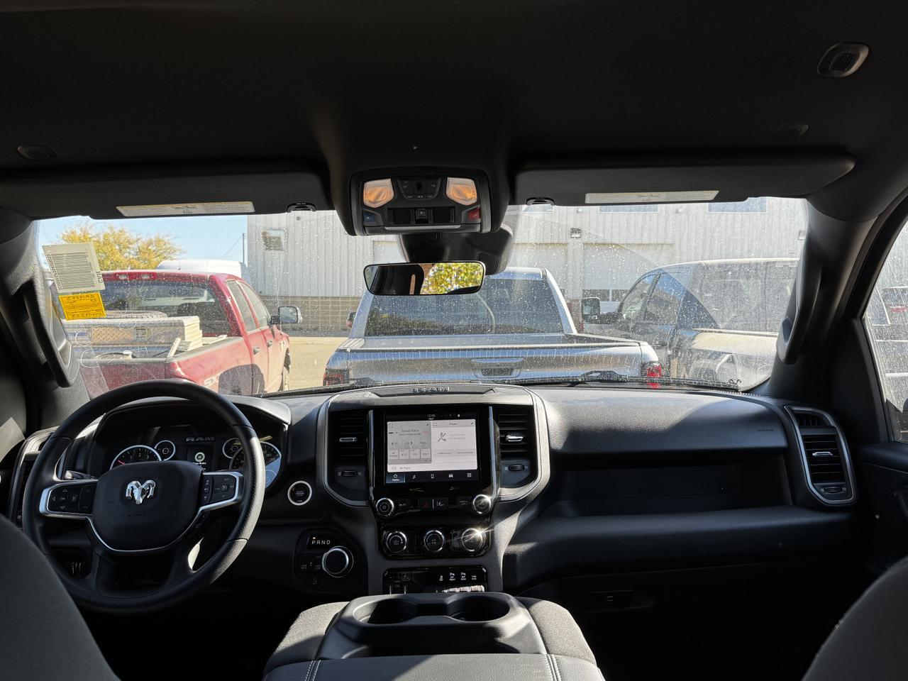 2025 Ram 1500 Tradesman Night Edition Crew Cab 4x4 | 3L Hurricane | Front Cloth Bench | Backup Camera Redwater AB