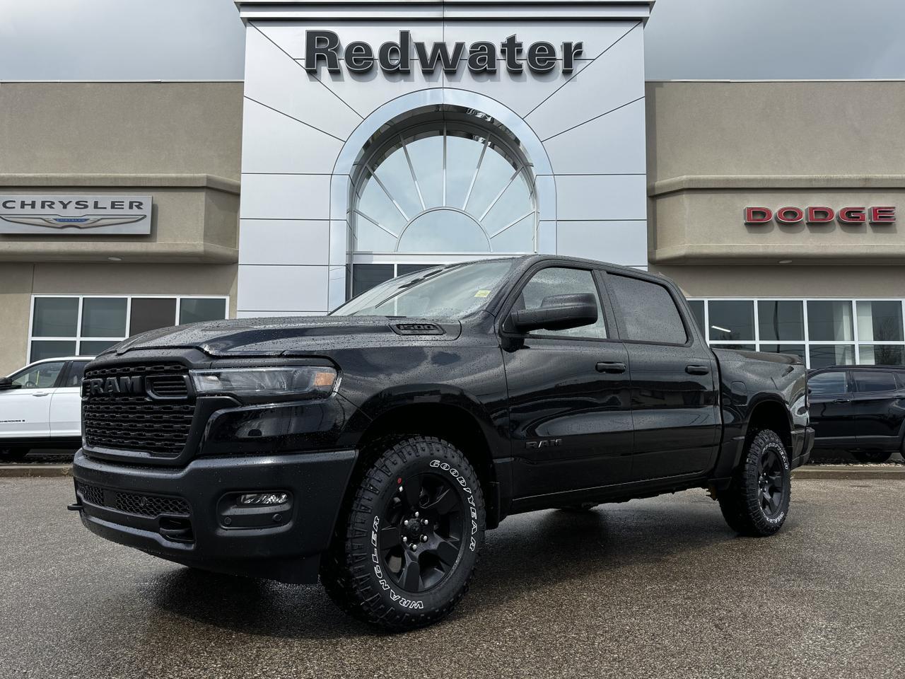 2025 Ram 1500 Tradesman Warlock Crew Cab 4x4 | 3L Hurricane | Cloth Bench | 125L Fuel Tank | Redwater AB