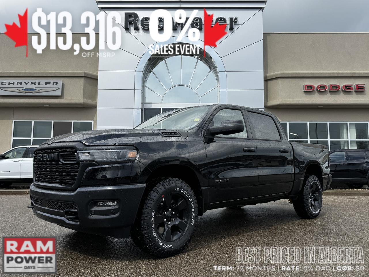 2025 Ram 1500 Tradesman Warlock Crew Cab 4x4 | 3L Hurricane | Cloth Bench | 125L Fuel Tank |