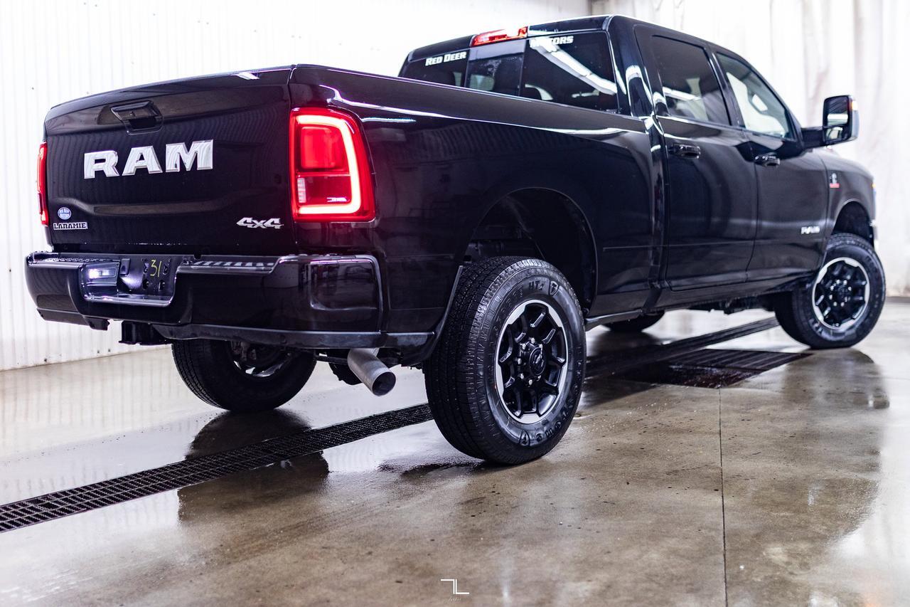 2025 Ram 2500 4x4 Crew Cab Laramie Diesel Leather Nav BCam Red Deer AB