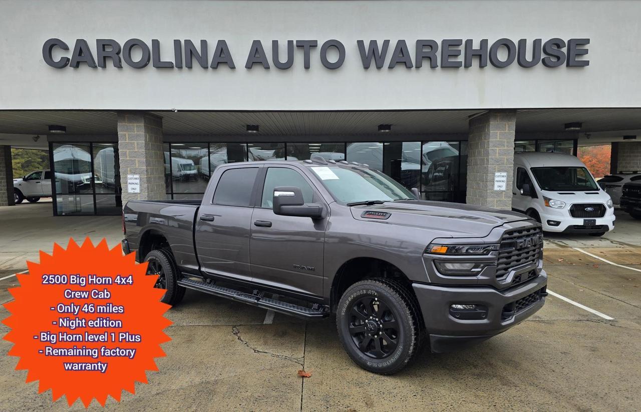 2025 Ram 2500 Big Horn 4x4 Crew Cab Night Edition W/Big Horn Level 1 Plus and Heated Seats Concord NC