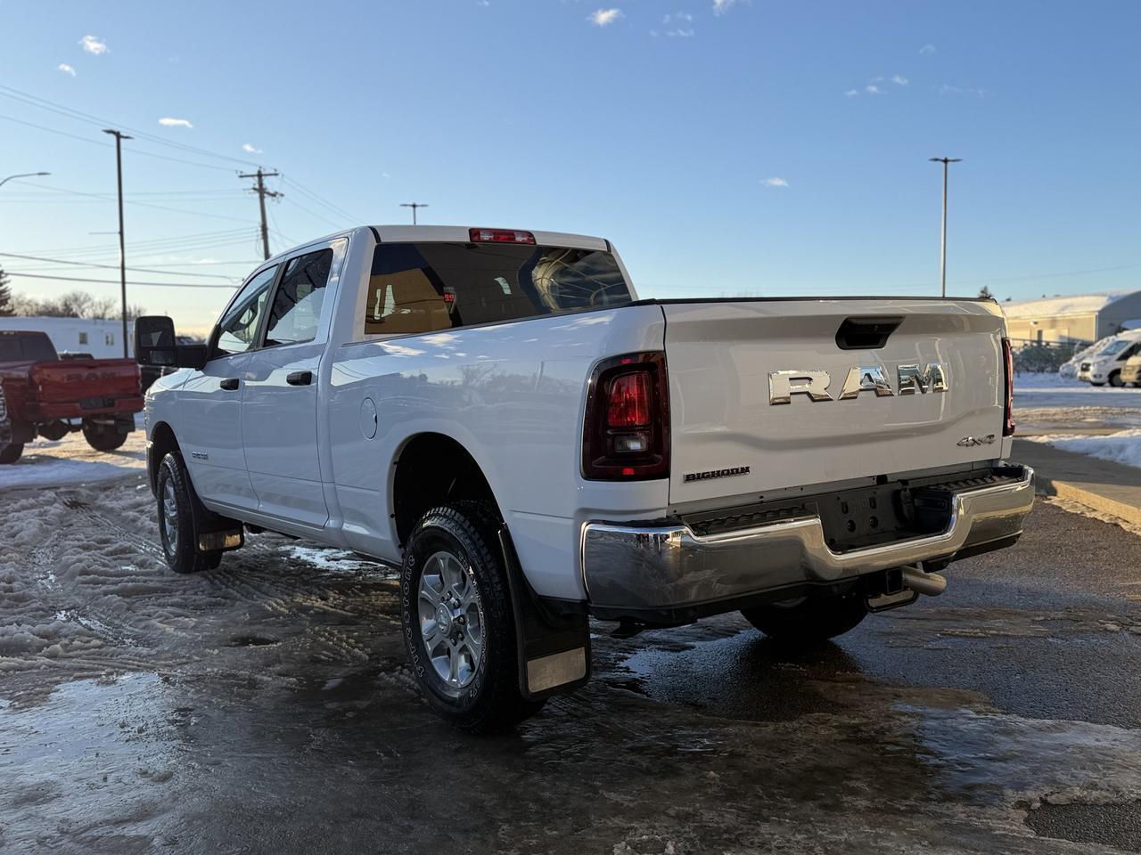 2025 Ram 2500 Big Horn Crew Cab 4x4 | HEMI V8 | Low KMs | Remote Start | Bed Step | Alpine Audio Redwater AB