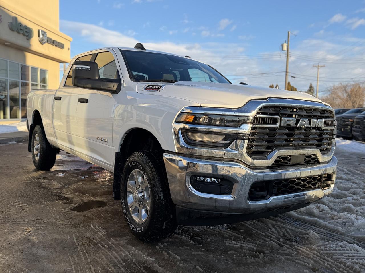 2025 Ram 2500 Big Horn Crew Cab 4x4 | HEMI V8 | Low KMs | Remote Start | Bed Step | Alpine Audio Redwater AB