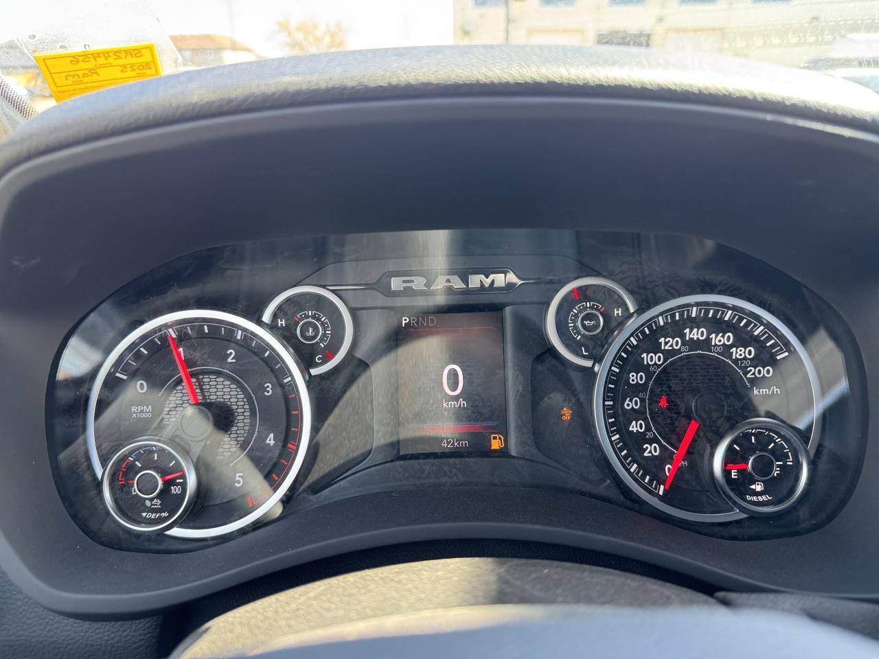 2025 Ram 2500 Big Horn Night Edition Crew Cab 4x4 | Cummins Diesel | Heated Seats I Towing PK | NAV | Alpine Stero Redwater AB