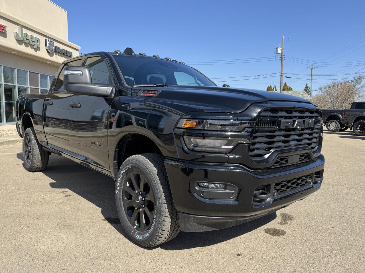 2025 Ram 2500 Big Horn Night Edition Crew Cab 4x4 | Cummins Diesel | Heated Seats I Towing PK | NAV | Alpine Stero Redwater AB