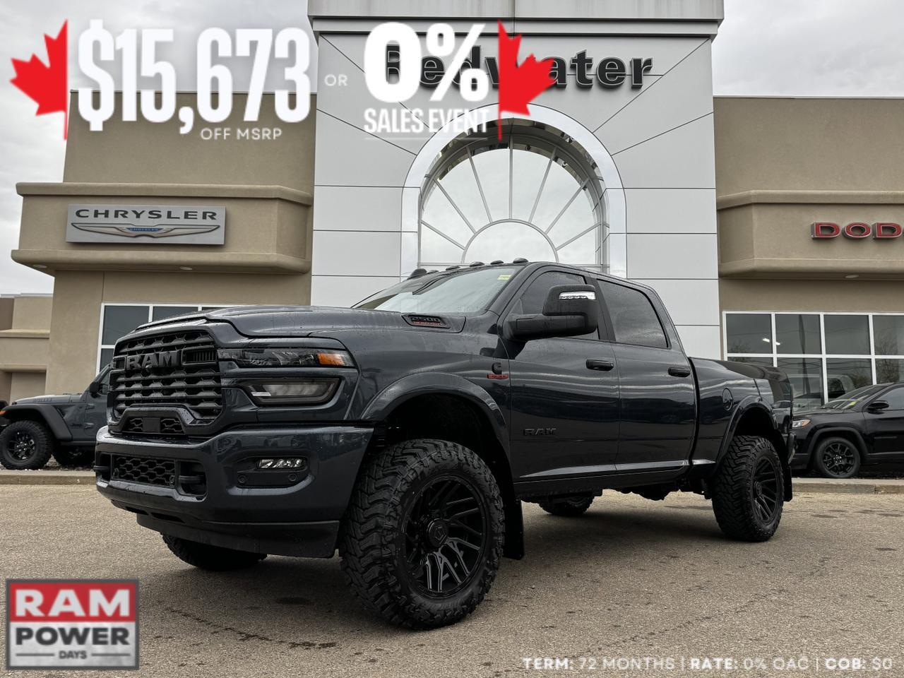 2025 Ram 2500 Big Horn Night Edition Crew Cab 4x4 | RIGGY BOBBY |  Rig Ready Ram | Towing | Heated Seats