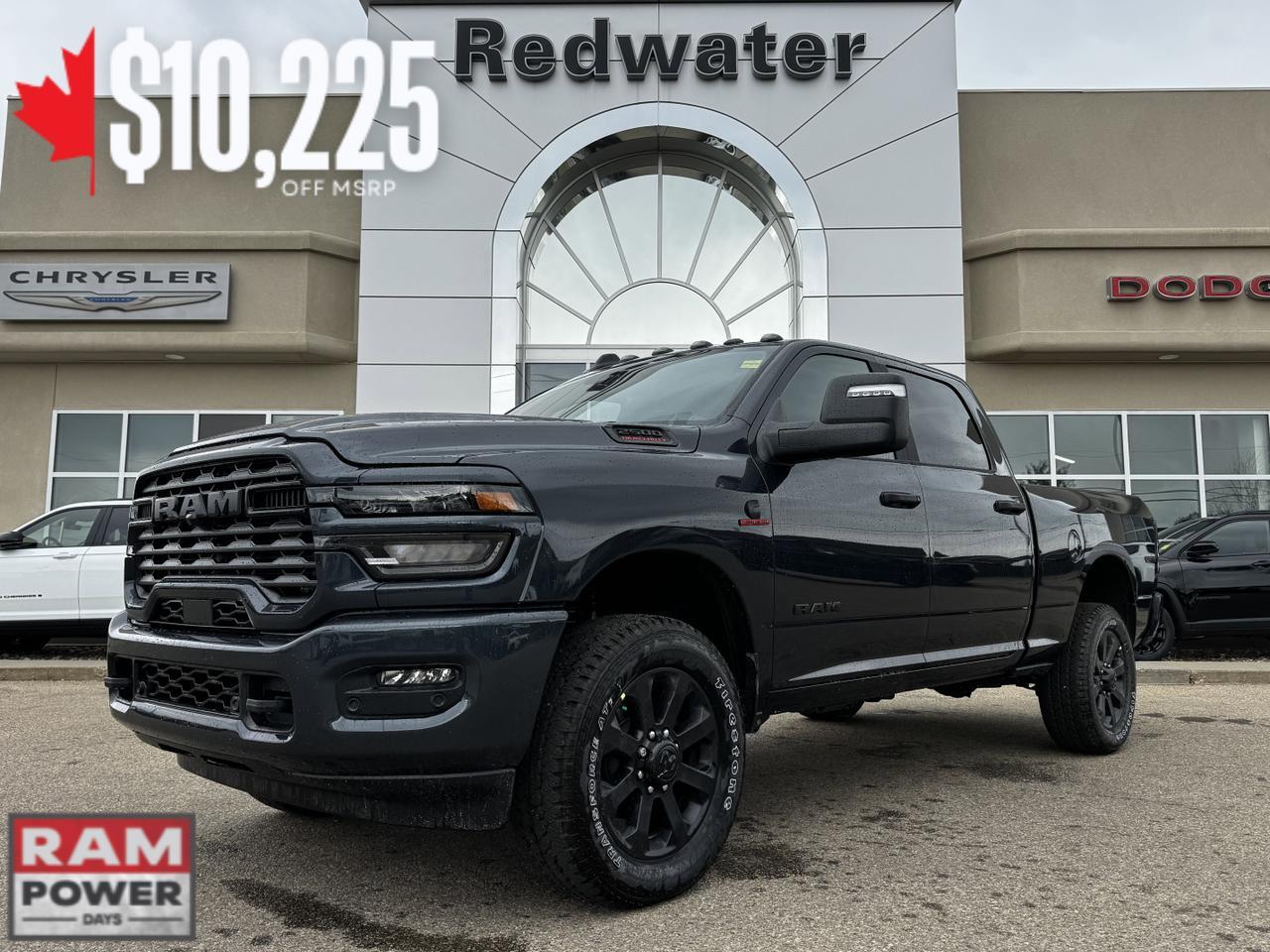 2025 Ram 2500 Big Horn Night Edition Crew Cab 4x4 | Rig Ready Ram | Turbo Diesel | Towing | Heated Seats | NAV