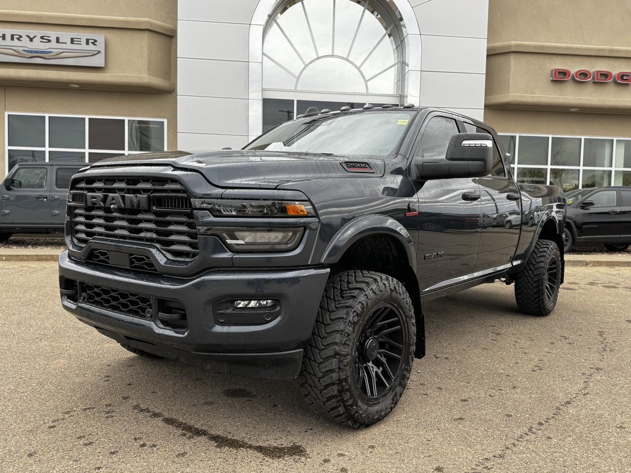 2025 Ram 2500 Big Horn Night Edition Crew Cab 4x4 | Rig Ready Ram | Turbo Diesel | Towing | Heated Seats | NAV Redwater AB