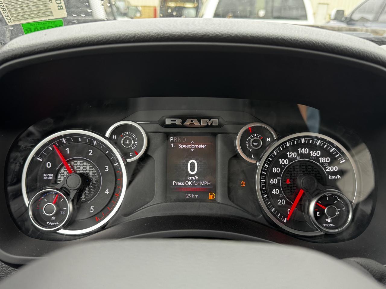 2025 Ram 2500 Big Horn Night Edition Crew Cab 4x4 | Turbo Diesel | Towing | Heated Seats | NAV Redwater AB
