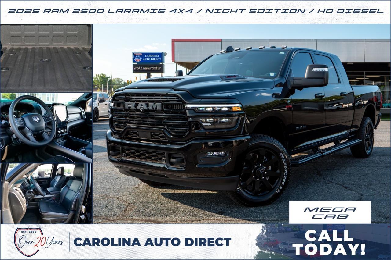 2025 Ram 2500 Laramie 4X4 / Night Edition / HO Diesel / MEGA CAB!