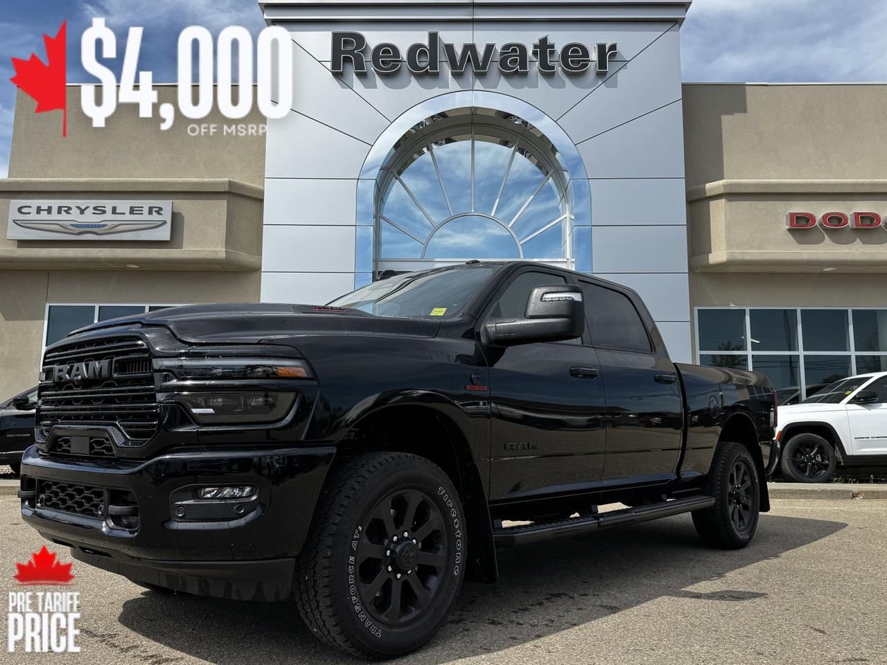 2025 Ram 2500 Laramie Night Edition Crew Cab 4x4 | Cummins | Sport Hood | Sunroof | NAV