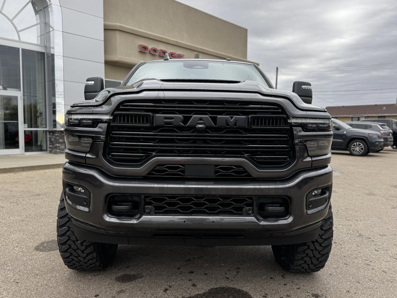 2025 Ram 2500 Laramie Night Edition Crew Cab 4x4 | TOMBSTONE | Rig Ready Ram | Cummins | Heated Vented Seats Redwater AB