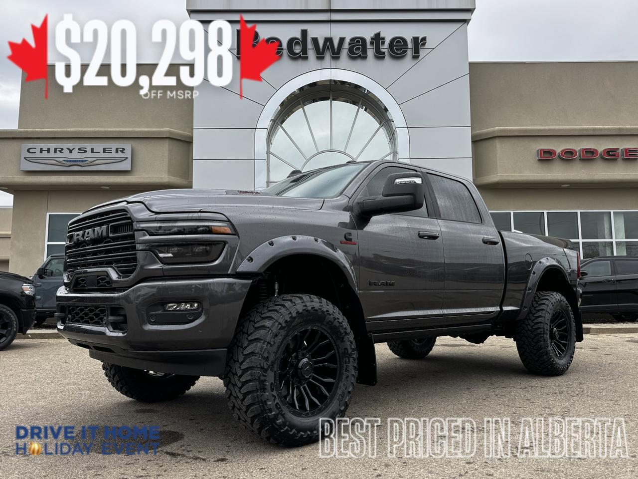 2025 Ram 2500 Laramie Night Edition Crew Cab 4x4 | TOMBSTONE | Rig Ready Ram | Cummins | Heated Vented Seats
