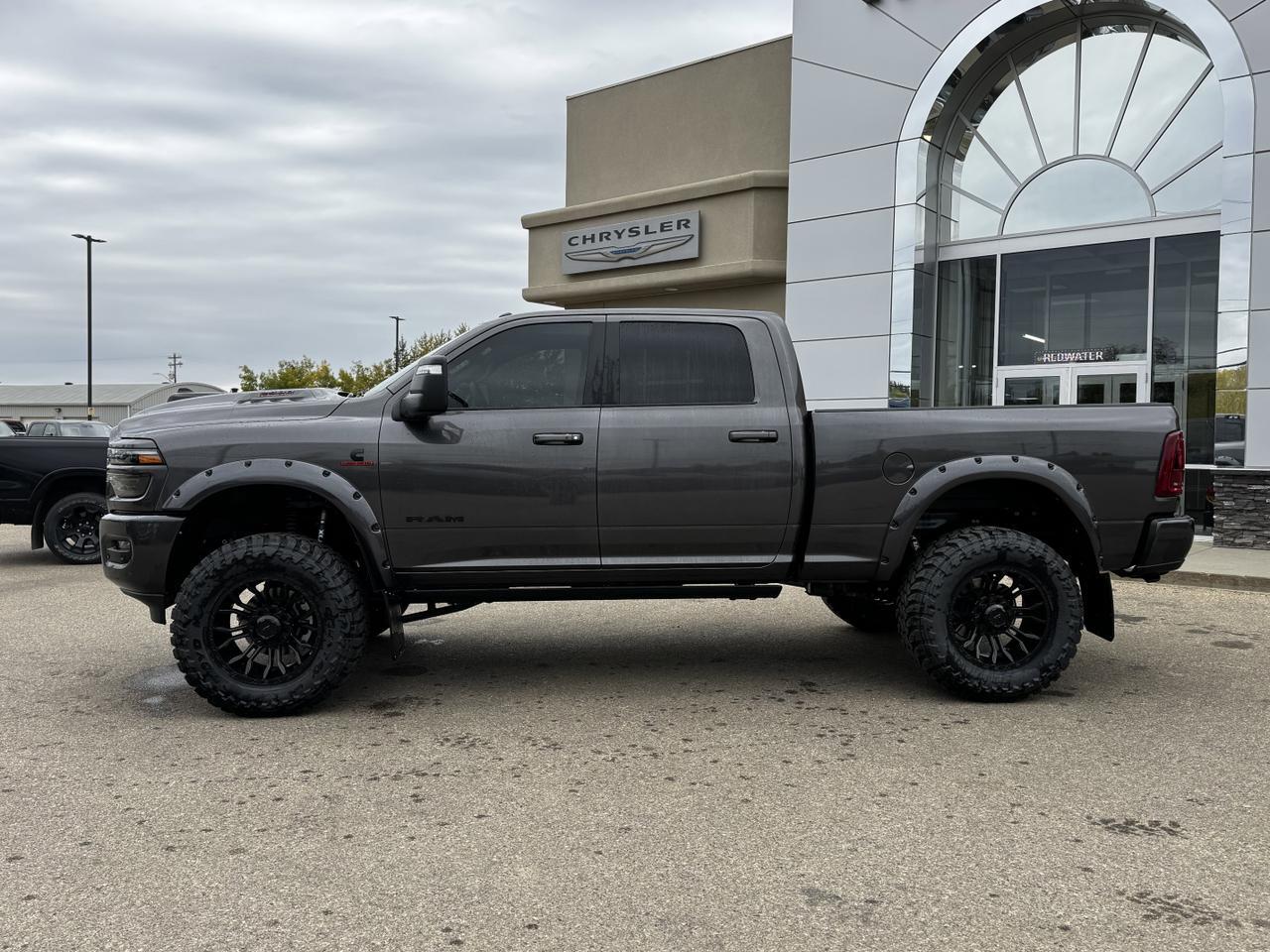 2025 Ram 2500 Laramie Night Edition Crew Cab 4x4 | TOMBSTONE | Rig Ready Ram | Cummins | Heated Vented Seats Redwater AB