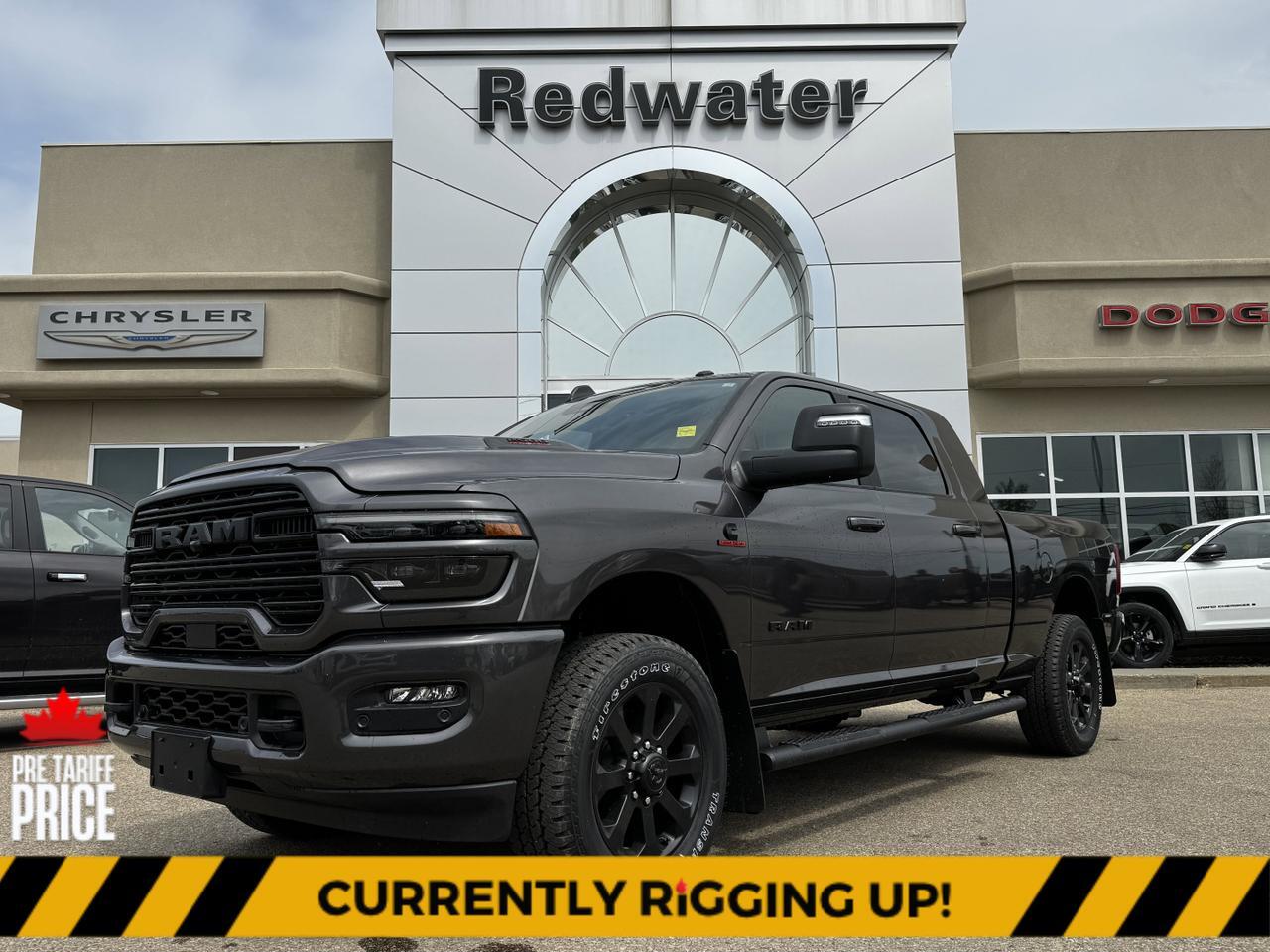 2025 Ram 2500 Laramie Night Edition Mega Cab 4x4 | Rig Ready Ram | Leather | Heated Vented Seats | Sunroof