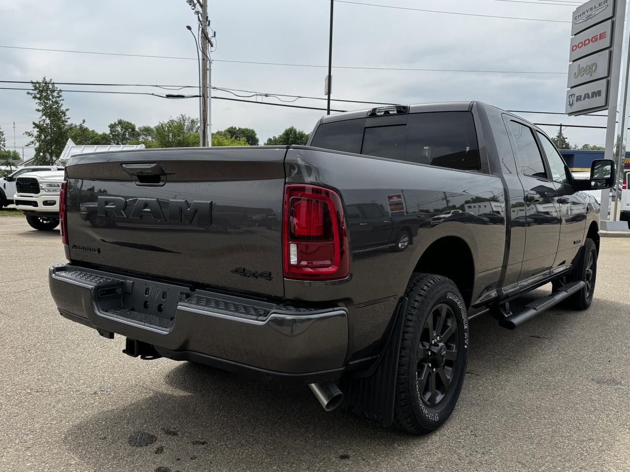 2025 Ram 2500 Laramie Night Edition Mega Cab 4x4 | Rig Ready Ram | Leather | Heated Vented Seats | Sunroof Redwater AB