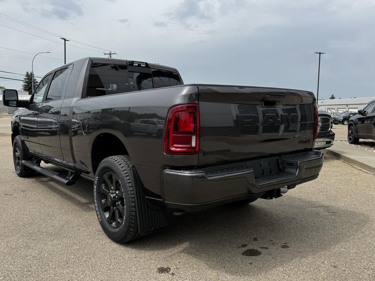 2025 Ram 2500 Laramie Night Edition Mega Cab 4x4 | Rig Ready Ram | Leather | Heated Vented Seats | Sunroof Redwater AB