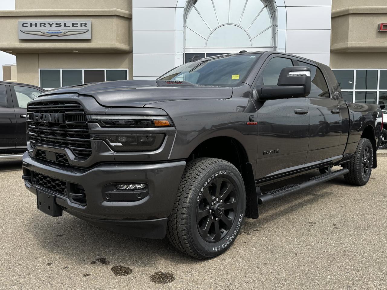 2025 Ram 2500 Laramie Night Edition Mega Cab 4x4 | Rig Ready Ram | Leather | Heated Vented Seats | Sunroof Redwater AB