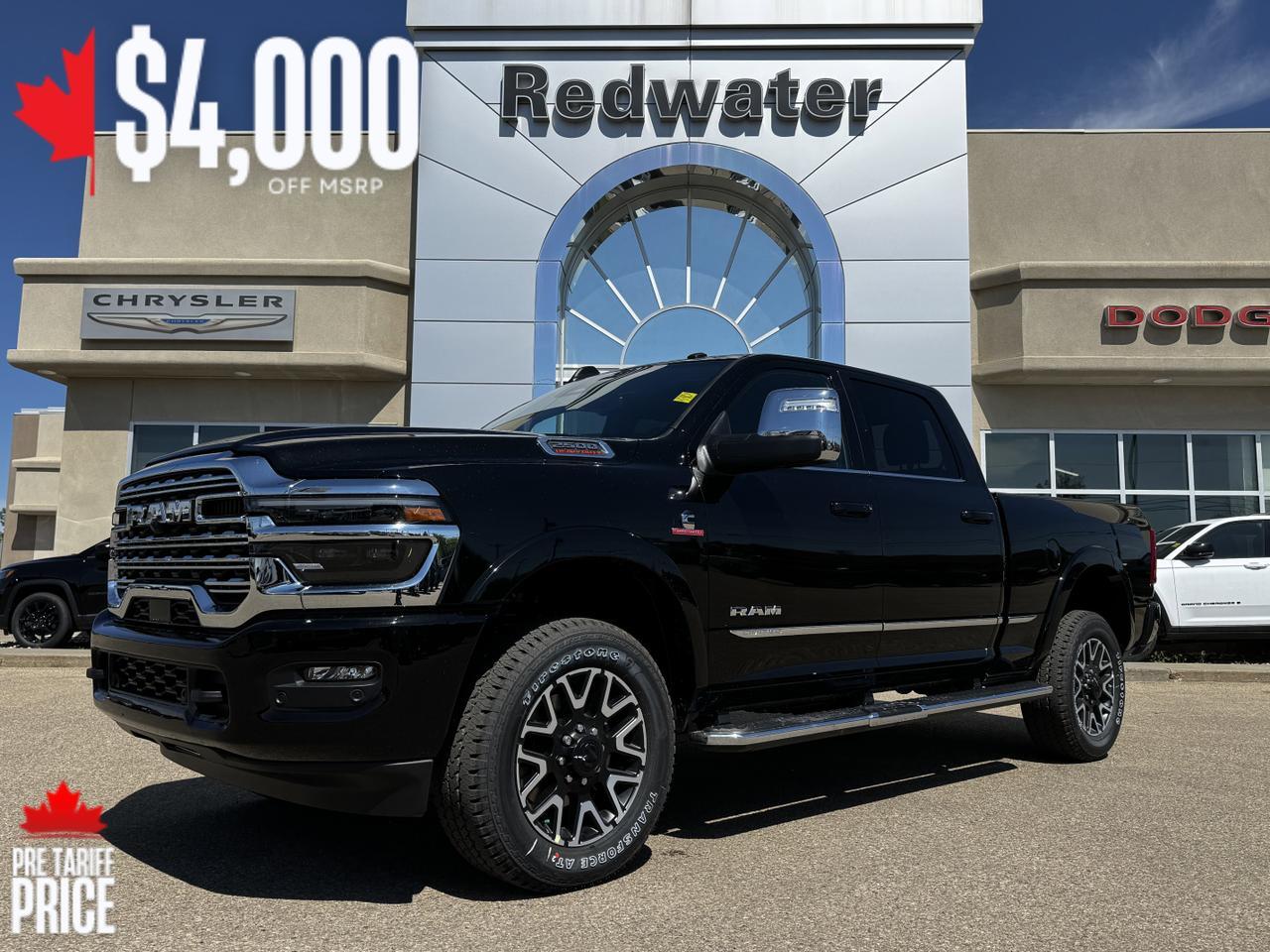 2025 Ram 2500 Limited Crew Cab 4x4 | Cummins Diesel | Heated Seats | Remote Start | Towing Redwater AB