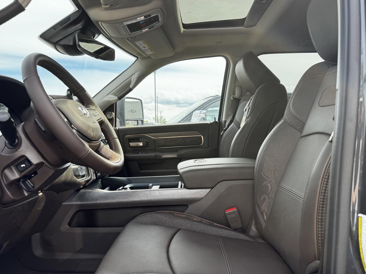 2025 Ram 2500 Limited Longhorn Crew Cab 4x4 | Cummins Diesel | Leather | Towing | Sunroof | Heated Vented Seats Redwater AB