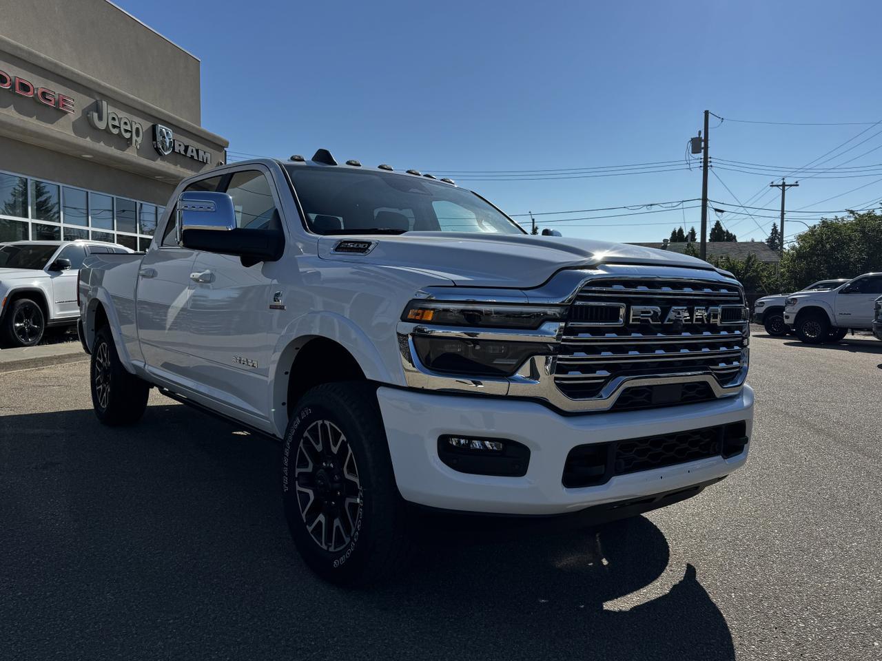 2025 Ram 2500 Limited Longhorn Crew Cab 4x4 | Cummins Diesel | Leather | Towing Prep | Sunroof | NAV Redwater AB
