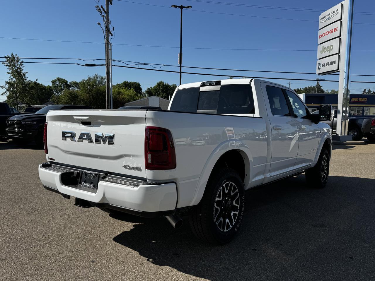 2025 Ram 2500 Limited Longhorn Crew Cab 4x4 | Cummins Diesel | Leather | Towing Prep | Sunroof | NAV Redwater AB