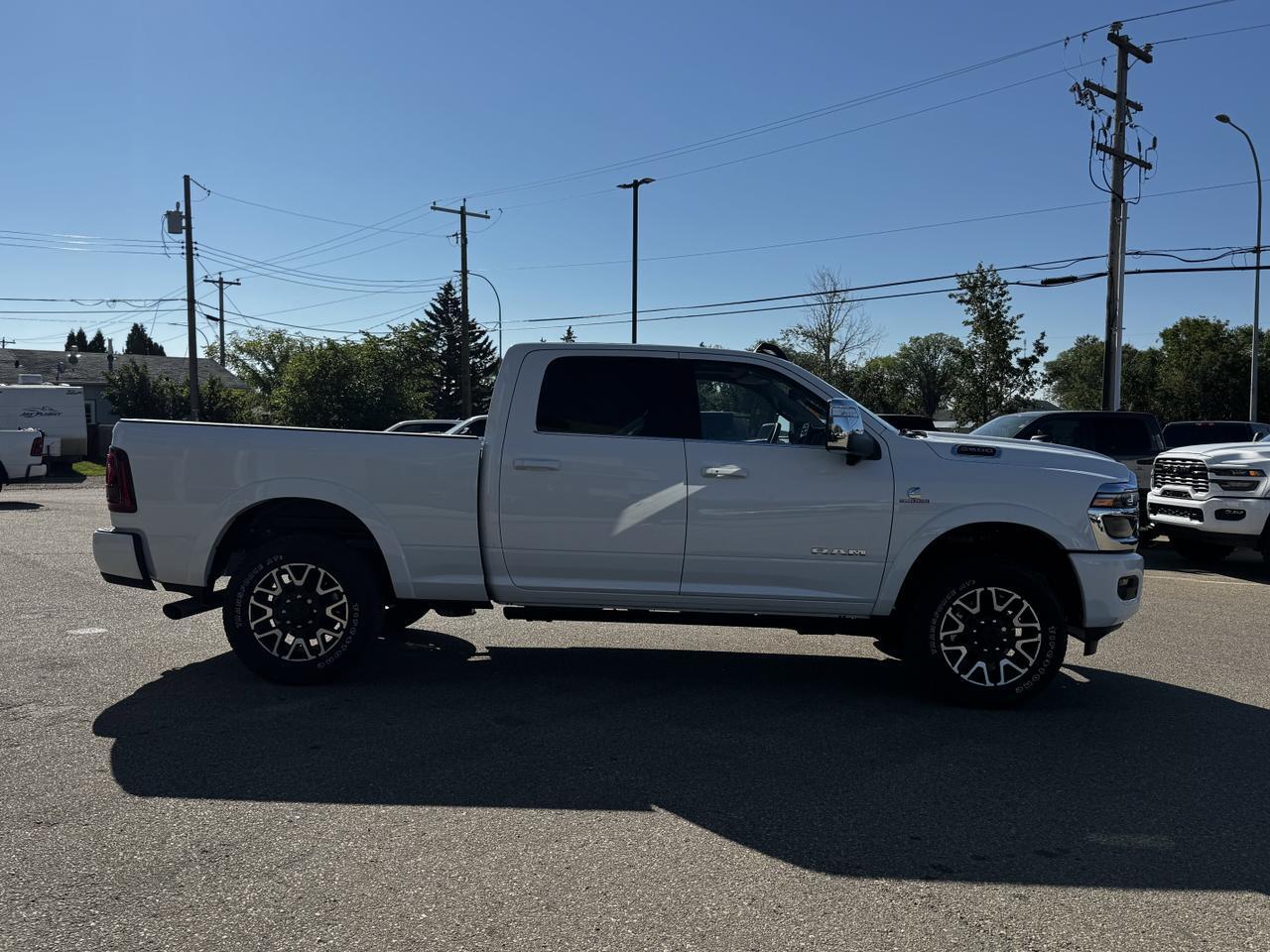 2025 Ram 2500 Limited Longhorn Crew Cab 4x4 | Cummins Diesel | Leather | Towing Prep | Sunroof | NAV Redwater AB