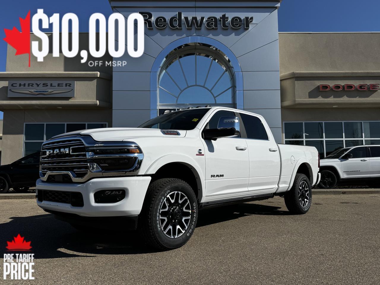 2025 Ram 2500 Limited Longhorn Crew Cab 4x4 | Cummins Diesel | Leather | Towing Prep | Sunroof | NAV