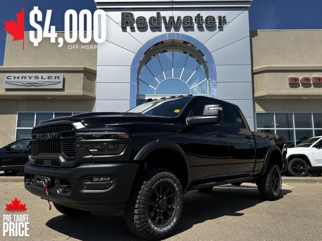 2025 Ram 2500 Power Wagon Crew Cab 4x4 | HEMI V8 HD | Leather | Sunroof | Sport Hood Redwater AB